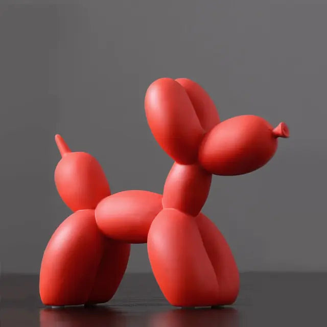 Matte Color Balloon Dog Statue