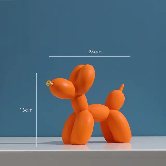 Matte Color Balloon Dog Statue