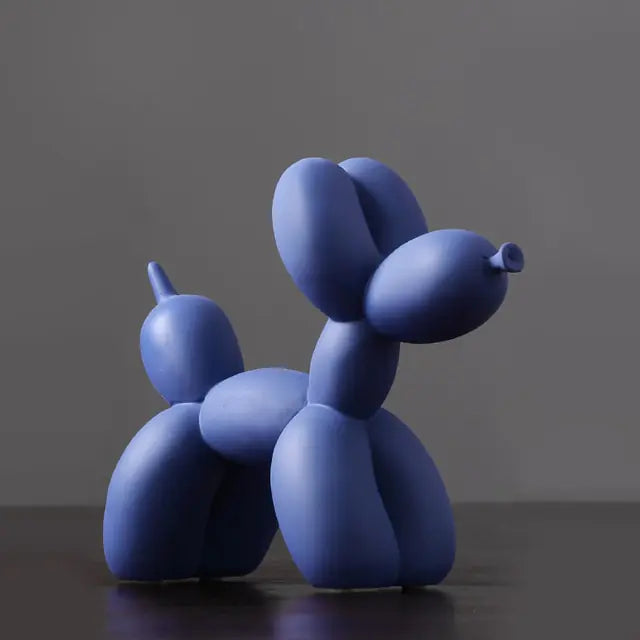 Matte Color Balloon Dog Statue