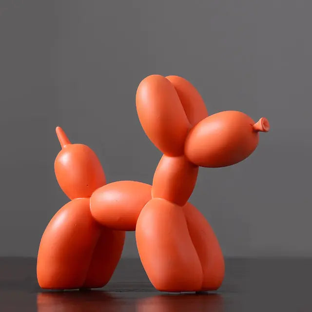 Matte Color Balloon Dog Statue