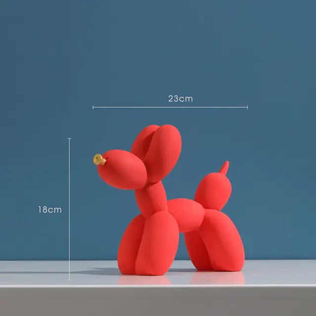 Matte Color Balloon Dog Statue