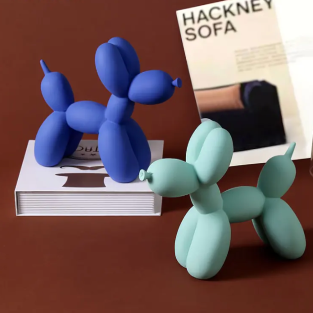 Matte Color Balloon Dog Statue