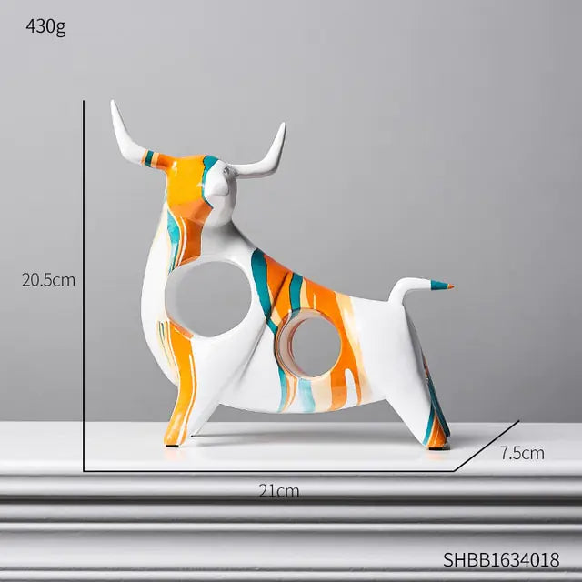 Colorful Bull Statue