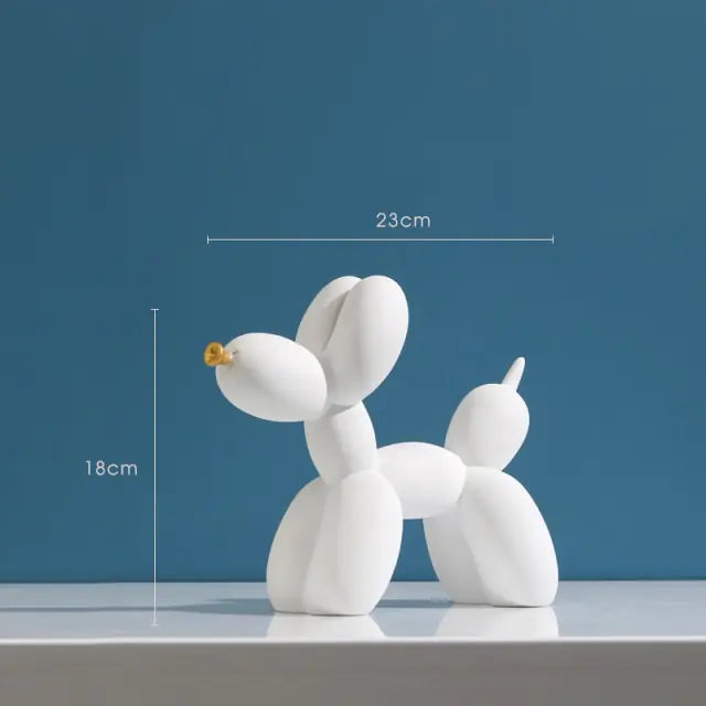 Matte Color Balloon Dog Statue