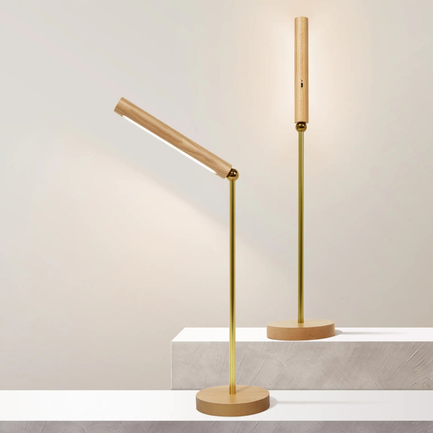 Magnetic Wooden Desk Lamp